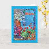 **姪** 「愛される」ハッピーバースデー カード (黄色い花)