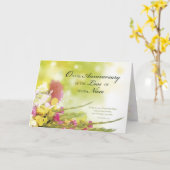 姪・死・花の喪失記念日 カード (黄色い花)