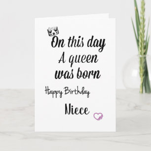 **姪**特別な姪と特別誕生日 カード