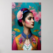 姫エレガントポートレート ポスター (正面)