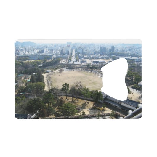 姫路城からの眺め クレジットカード栓抜き (正面(横))