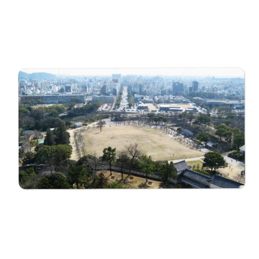 姫路城からの眺め ラベル (正面)