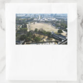 姫路城からの眺め 長方形シール (バッグ)