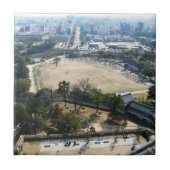 姫路城から見た景色 (姫路、日本) タイル (正面)