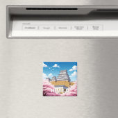 姫路城さくらんぼの花 マグネット (インサイチュ (食洗機))