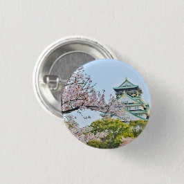 姫路城さくらんぼ開花日本 缶バッジ