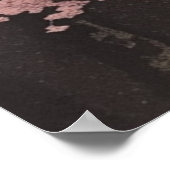 姫路城とさくらんぼの花日本の咲き ポスター (角)