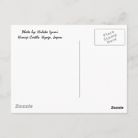 姫路城 ポストカード (裏面)
