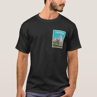 姫路城 日本 旅行ポスター Tシャツ