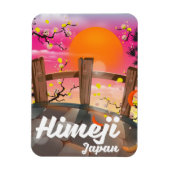 姫路 日本 桜 ポスター マグネット (縦)