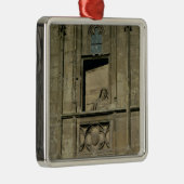 姿が付いている入口の正面の模造の窓 メタルオーナメント (右)