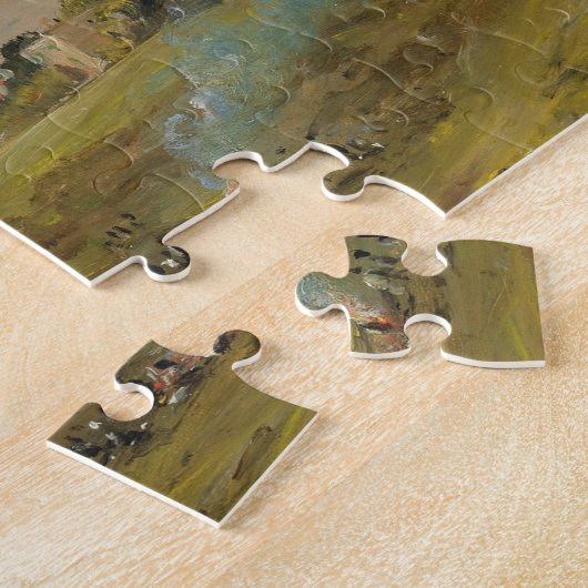 姿が付いているHampsteadのヒースの眺めは、boを円形にします ジグソーパズル (側面)