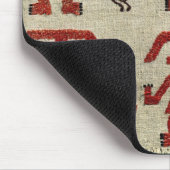 姿が付いているLambayequeの生地のサンプル マウスパッド (コーナー)