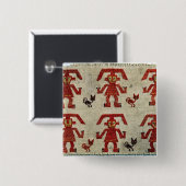 姿が付いているLambayequeの生地のサンプル 缶バッジ (正面&裏面)