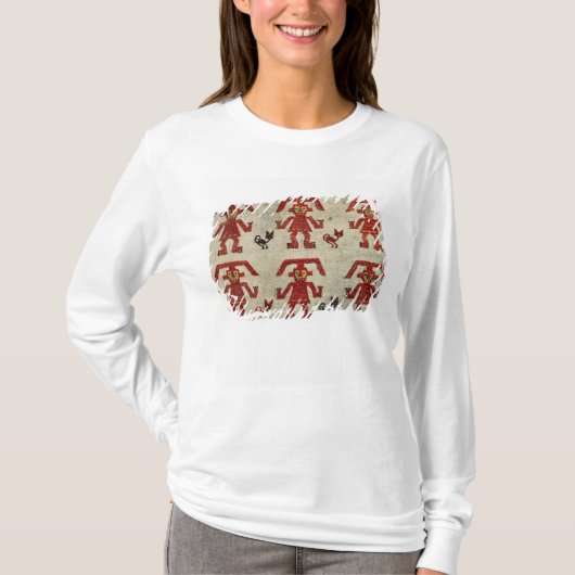 姿が付いているLambayequeの生地のサンプル Tシャツ (正面)