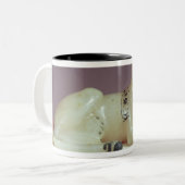 姿が付いているunguentの瓶のふたの詳細 ツートーンマグカップ (正面左)