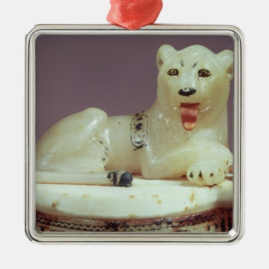 姿が付いているunguentの瓶のふたの詳細 メタルオーナメント (正面)