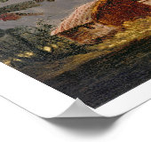 姿が川の曲がり角にサンパンを導く ポスター (角)