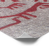 姿とのまわりに動物の太陽 ポスター (角)