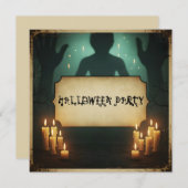 姿とプラスクハローウィンパーティ 招待状 (正面/裏面)