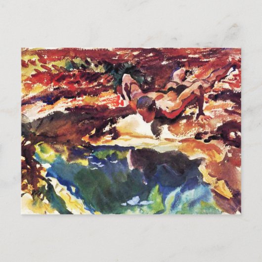 姿とプール(Sargent) ポストカード (正面)