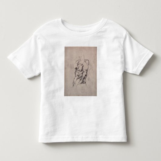 姿の勉強2 トドラーTシャツ (正面)