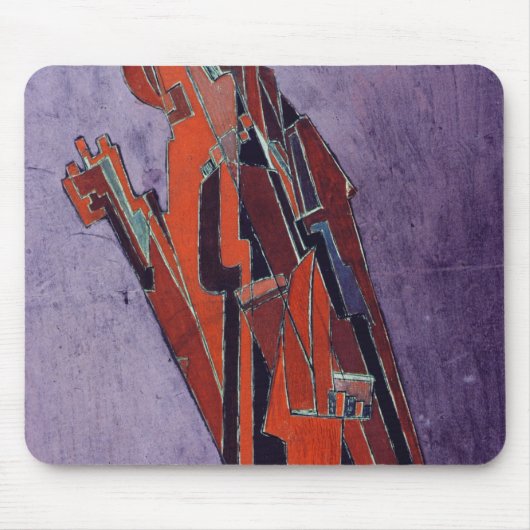 姿の勉強-彫刻のためのデザイン マウスパッド (正面)