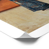 姿の化粧室インテリア ポスター (角)