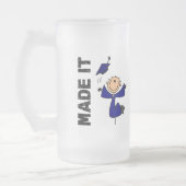 姿の卒業を付けさせますそれに フロストグラスビールジョッキ (左)