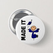 姿の卒業を付けさせますそれに 缶バッジ (正面&裏面)