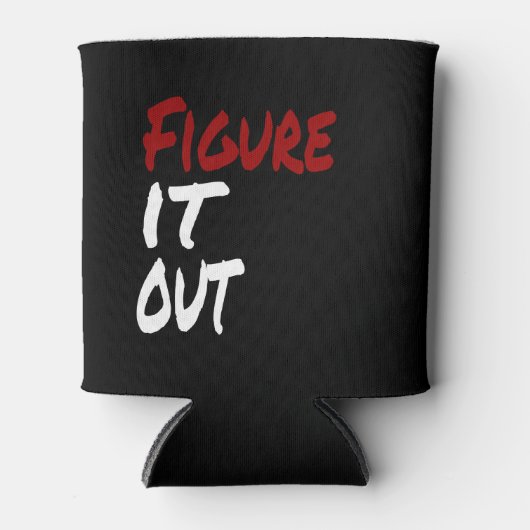 姿を出しおもしろいて 缶クーラー (正面)