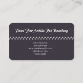 姿を現す美しいドイツの羊飼い 名刺 (裏面)