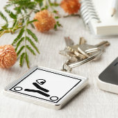 姿を競争させるKartは行きます キーホルダー (側面)