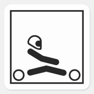 姿を競争させるKartは行きます スクエアシール