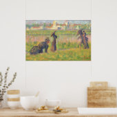 姿インランドスケープ – ジョルジュスシュラトファインアート ポスター (キッチン)