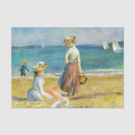 姿オンビーチ、オーギュスト・ルノアール・デコパージュ・アート 薄葉紙