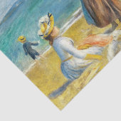 姿オンビーチ、オーギュスト・ルノアール・デコパージュ・アート 薄葉紙 (詳細)