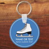 姿カスタムスケートで滑るチームスケーター名 キーホルダー (裏面)