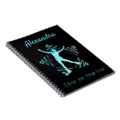 姿スケーターのノートブックスターをアイス凍っていブルー ノートブック (右側)