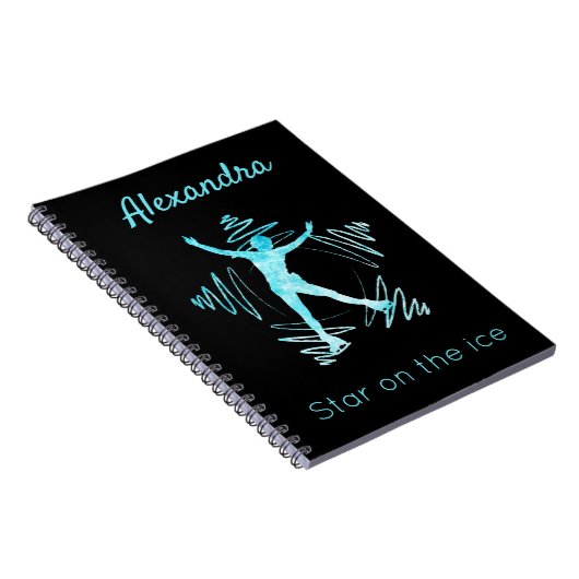 姿スケーターのノートブックスターをアイス凍っていブルー ノートブック (右側)