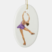 姿スケーターオーバルオーナメント セラミックオーナメント (右)