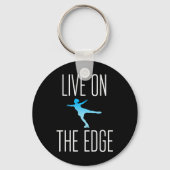 姿スケーターギフトアイススケートで滑るスケートギフト キーホルダー (正面)