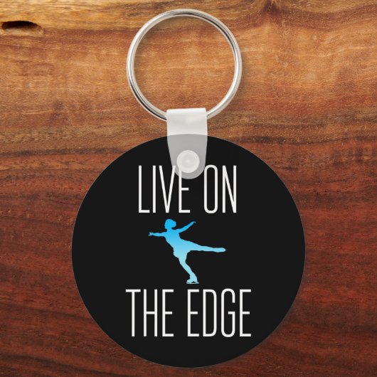 姿スケーターギフトアイススケートで滑るスケートギフト キーホルダー (正面)