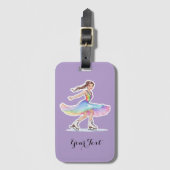 姿スケーターバッグラベル ラゲッジタグ (正面縦)