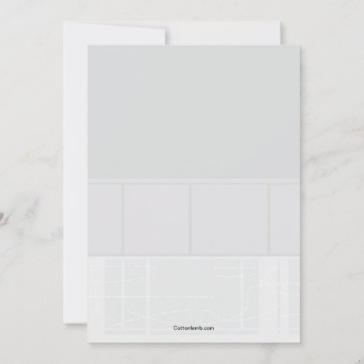 姿スケーターパーティの招待状 招待状 (裏面)