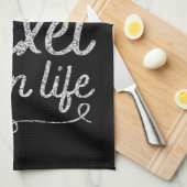 姿スケーターブレードタオルインライフシルバー キッチンタオル (四つ折り)