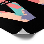 姿スケーターラブアイススケートで滑る ポスター (角)