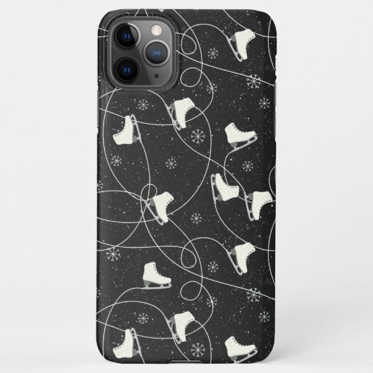 姿スケーツスケートで滑るオンダークグレー iPhoneケース (裏面)