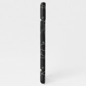 姿スケーツスケートで滑るオンダークグレー iPhoneケース (右側)