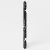 姿スケーツスケートで滑るオンダークグレー iPhoneケース (左側)